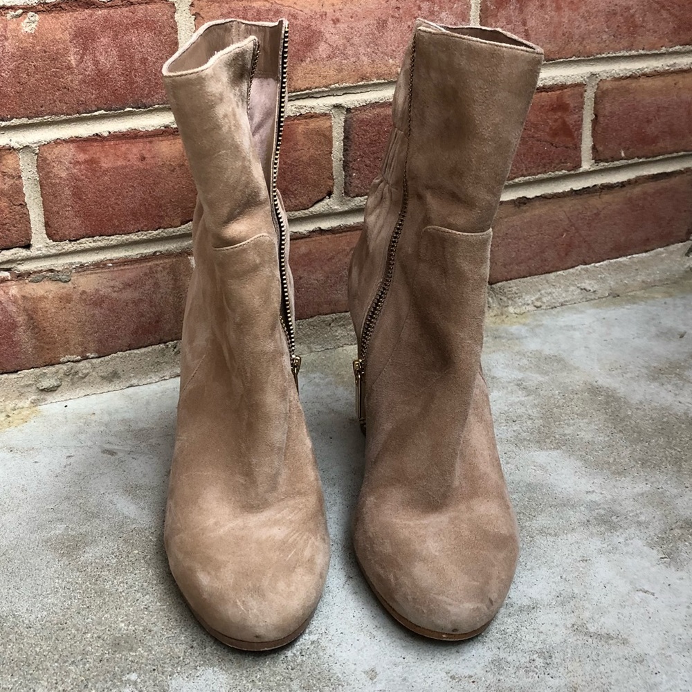 Michael Kors Taupe Heeled Booties